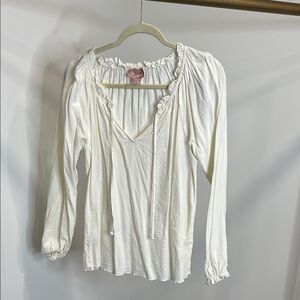 Show me your Mumu -White Long Sleeve Women's Top